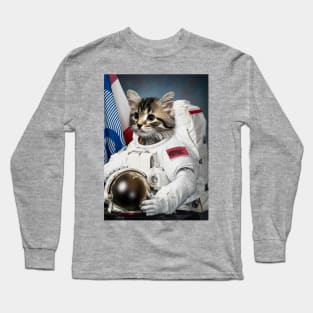 Astronaut Cat - Print / Home Decor / Wall Art / Poster / Gift / Birthday / Cat Lover Gift / Animal print Canvas Print Long Sleeve T-Shirt